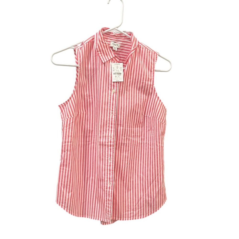 J.Crew Sleeveless button-up shirt. NWT